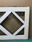 Antique Double Diamond 8 Lite Window Sash Shabby White Chic 26x48 Vtg 1321-26b