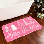 Christmas Bathroom Rugs 31 5x19 7 Inch Bath Mat With Xmas Tree Pattern Non Pink