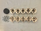 10 Dw Collector   s Snare Drum Lugs Turret  Nickel  Tp50 Truepitch 50 With Screws