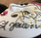 Vintage Italy Mini Carnival Mask Artist Signed Hand Painted Ceramic