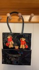 Vintage Avon Teddy Bear Vinyl Tote Bag