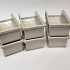 Akro-mils 30220 Stone 6 Pack Hang   Stack Storage Bin Plastic 4 1 8x3x7 3 8 Tan