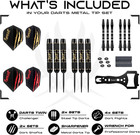 Steel Tip Darts Set - 3 6 12 Pack Brass Darts Metal Tip Set With Exquisite Case