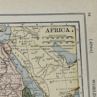 Antique Original 1922 Map Of Africa 15x11 Inches