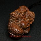 2 7 Inch Old Chinese Boxwood Hand Carved Dragon Figure Statue Netsuke Collection