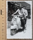 Handsome Young Men On Motor Scooter Vespa James Dean Look Vintage Photo 1950s