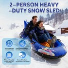 Snow Tube For Adults 2 Person  Heavy-duty Inflatable Snow Sled With 600d Fabr   