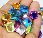 110 Ct  Certified Natural Pitambari Sapphire Lot Bi-color Mixe Shape Gemstone