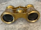 Antique French Lemaire   Mother-of-pearl Gold Opera Glasses  1900 s
