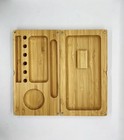 Bengals Laser Engraved Bamboo Rolling Tray Magnet Back Flip Style Gift