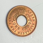 1957 East Africa 1 Cent  british Kenya  Qeii   Tusks  Km 35  Unc