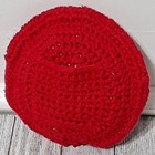 Handmade Crochet Tooth Fairy Pillow Red Yarn Thread Usa 