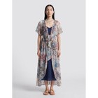 Venus Sheer Floral   Leopard Print Sequin-embellished Maxi Duster Kimono  Duster