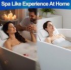 Ergonomic Full Body Bath Pillow   Mat With 5d Air Mesh - Bathtub Spa Cushion For