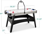 Led 54 Inch Air Hockey Game Table W light-up Scoreboard Powerful Motor 2 Pushers
