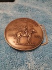 Vintage Royal Canadian Mounted Police  rcmp   25 Cent Design Belt Buckle 1977 Us