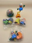Lot Of 5 Vintage Gumball Vending Machine Toy Figures Prizes Keychains