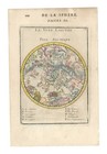 Antique Map  la Voye Laictee Pole Arctique   north Pole -milky Way  Mallet  1683