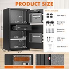 6 0 Cu Ft Safe Box  Steel Security Safes With Jewelry Drawer   Adjustable Shelf