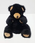 Russ Berrie Blacky Black Tan Sitting Bear Cuddly Soft Plush Stuffed Toy 7  Euc