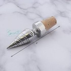 Cork And Metal Bottle Stopper - Conch Seashell