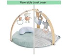 Ingenuity Baby Activity Gym Plush Reversible Mat Detachable Toys Pillow
