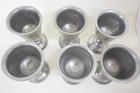 Set Of 6 Vintage Wilton Armetale Rwp Pewter Plough Tavern Goblets Satin