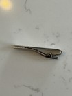 Vintage Sterling Silver Tie Clasp Bar Clip Hand Engraved By Marvel