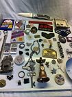 Junk Drawer Lot Vintage Military Pin Coin Knife 1900 1926 Penny Badge Boy Scouts