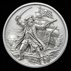 3g  999 Silver Medal Buccaneer s Bounty - Captain Blackbeard Mintage 2500