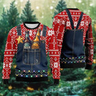 Funny Beer Ugly Christmas Sweater Unisex Holiday Party Sweatshirt