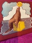 Vintage - San Diego Zoo California Ca Souvenir Pennant Flag Seal - Fast Shipper