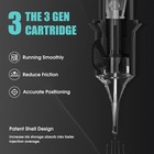 50 Pcs Disposable Tattoo Cartridge Needles Assorted Sizes 0 35mm En05x-50kit-g