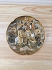 Antique Japanese Fine Satsuma Decorative Plate  Gilt Figures