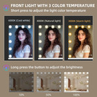 Rgb Vanity Mirror With Lights 23  X 18  Led Hollywood Mirror Makeup Mirror With
