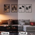 3d Modern Black Metal Wall Art Decor - Minimalist Framed 4-piece Set For Home