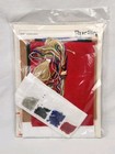 Bucilla Vintage Fireside Santa Felt Christmas Jeweled Stocking Kit 32224 New 
