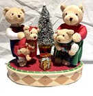 Vtg 2001 Avon A Beary Merry Holiday Celebration Animated Musical Christmas Bears