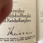 L  k Germany Document 1943 Adolf Hitler Signed Rare