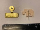 2- Vintage I   m Voting Republican   G  O  P  Pins  Free Shipping
