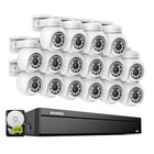 Sannce 16ch Nvr 4k Poe Color Security Camera System Two Way Audio Auto Tracking