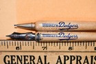 Vintage Fountain Pen Pencil Set Brooklyn Dodgers Baseball Bat National League