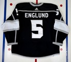 Andreas Englund Los Angeles Kings 2024 Playoffs Game Used Worn Hockey Jersey La
