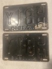 Pair  1949 New Jersey License Plates See My Other Plates