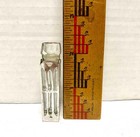 Vintage Sterling Silver   Glass Art Deco Miniature Perfume Bottle By Well