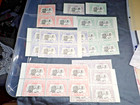 1934 Balisea 3rd Exhibition Poster Stamps Large Lot Blocks   Singles Brooklyn Br