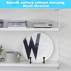 Plate Display Stands 4 Pack     Metal Picture Frame Easel Holder Black