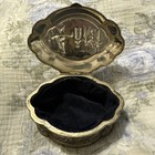 Vintage Silver Plated Victorian Style Unique Detailed Jewelry Trinket Box Japan