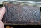 1850s J f sheek Homeopathic Pharmacist Rare Leather Covered Medicine Box