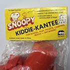 Vtg Snoopy Graphic Water Bottle Kiddie Kanteen 1958-1965 Red Peanuts Rare Nip